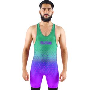 Singlet de lutte pour hommes lavé respirant grande taille tricoté par sublimation-nouveau style confortable - Product Image 3