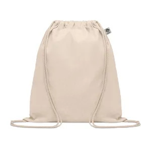 Sacche Sportive con Coulisse in Cotone Biologico YUKI - Borsa Promozionale Sostenibile - Product Image 4