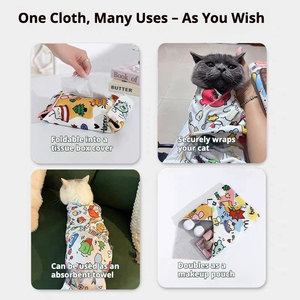 Manta multifuncional para mascotas de calidad superior y paño de envoltura cómodo y de estilo - Product Image 2