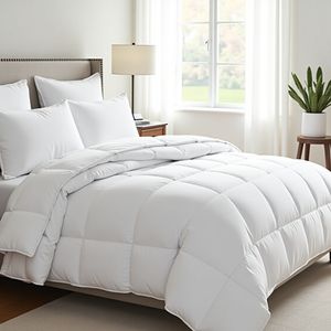 Edredón de algodón para todas las estaciones con plumón de ganso de imitación 230x225 cm - Product Image 3