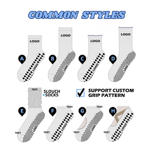 Chaussettes de Pilates personnalisées avec inscription brodée, antidérapantes, en coton, chaussettes de maintien pour le yoga, le Pilates, la barre, vente en gros en usine au Vietnam - Product Image 6