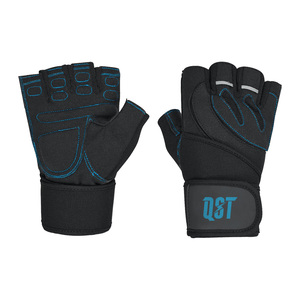 Gants professionnels antidérapants respirants de dynamophilie enveloppement de poignet réglable pour la musculation Gym cuir d'haltérophilie - Product Image 5