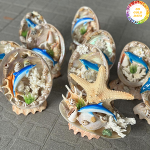 Guirnalda de Conchas Marinas de Vieira Perla Pulida Premium, Modelo Hecho a Mano, Arte de Pared Costero, Decoración para Fiestas Temáticas de Playa y Hogar - Caryln - Product Image 5