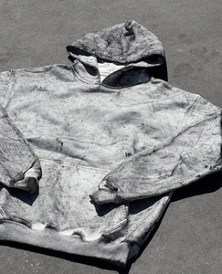 Custom Sunfade Solid 100% Cotton Vintage Wash Oversized Regular <b>Pullover</b> Hoodie for <b>Men</b> - Product Image 4