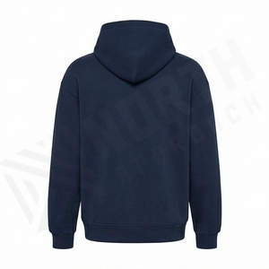 Sudadera con Capucha Oversize Unisex de Algodón Grueso para Invierno 2025, con Logotipo Serigrafiado, Estilo Urbano, Personalizable para Hombre, OEM - Product Image 2