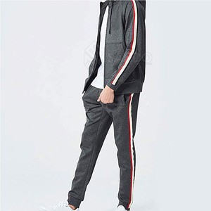 New Arrival Wholesale Men <b>Jogging</b> <b>Suit</b> Solid Color Casual Fashion Two Piece Men <b>Jogging</b> <b>Suit</b> - Product Image 4
