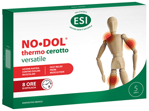 Parches Térmicos Versátiles ESI NO DOL, Paquete de 5, Alivio Rápido para el Dolor Muscular, 8h - Product Image 1