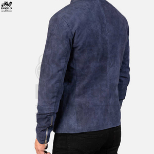 Venta al por mayor 100% chaqueta de cuero de color personalizado EXPORTACIÓN DE Pakistán nueva y de moda chaqueta de ante de diseño para hombre - Product Image 4