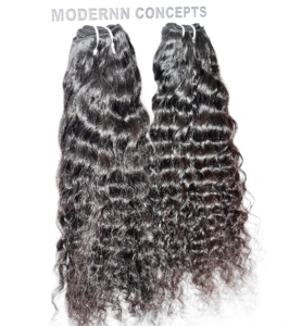 Cheveux humains bruts vierges cambodgiens ondulés de qualité supérieure Cheveux vierges bruts Machine à double trame Faisceaux bouclés Cheveux humains vierges bruts - Product Image 3