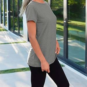 Camisetas Casuales de Verano para Mujer, Cómodas, de Corte Regular, Ecológicas, de Secado Rápido, Transpirables, 100% Algodón - Product Image 3