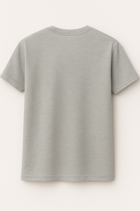 เสื้อยืดแขนสั้นลำลองผู้ชาย ผ้าคอตตอนแคนวาส 100% สีพื้นเรียบ ย้อมสีธรรมดา ทรงปกติ แห้งเร็ว ระบายอากาศได้ดี คุณภาพสูง - Product Image 6