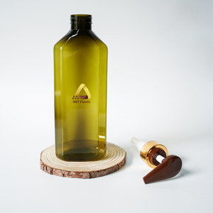 Bouteille carrée en PET de 550ml personnalisée OEM de marque privée avec impression numérique pour les produits de soin des cheveux de shampooing au savon liquide - Product Image 1