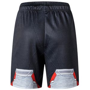 Pantalones Cortos Deportivos con Estampado de Spiderman para Hombre, Cintura Elástica, Secado Rápido, Tejido de Poliéster, Corte Atlético Informal de Tiro Medio - Product Image 3