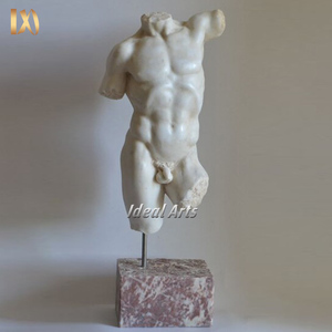 Scultura di Busto Femminile in Marmo Intagliato a Mano, Statua di Donna Nuda in Marmo <span class=keywords><strong>per</strong></span> Arredamento Moderno - Product Image 6