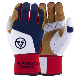 Guantes de béisbol de piel auténtica con diseño de logotipo personalizado para hombre, guantes de piel pura de alta calidad, guantes de buena calidad - Product Image 2