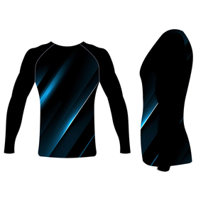 <b>Men's</b> Custom Size Rush <b>Guard</b> Compression Fitness <b>Rash</b> <b>Guard</b> Long Sleeve OEM Martial Arts Wear Comfortable and Convenient - Product Image 1