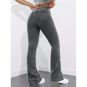 Jeans de Mezclilla Grises Ajustados de Cintura Alta para Mujer, Tela Transpirable Ecológica, Estilo Casual Urbano, Talla 26 40 - Product Image 2