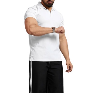 Soldes Usine Polo Homme – T-shirt de Sport Personnalisé à Col Ajusté, Coupe Slim, Uni, Idéal pour l'Été et la Course à Pied - Product Image 4