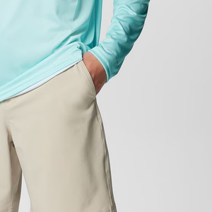 Servicio OEM para Compradores al por Mayor, Pantalones Cortos Casuales para Hombre de Color Sólido con Diseño de Logotipo Personalizado, Corte Regular, Precio al por Mayor con Cierre de Botón - Product Image 2