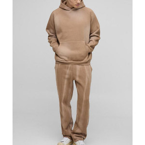 OEM ชุดวอร์มสำหรับผู้ชายชุดฝึกวิ่งชุดวอร์มผ้าคอตตอนใส่เล่นกีฬาสีโลโก้ได้ตามต้องการ - Product Image 1