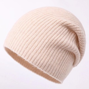 Bonnet en tricot de laine de luxe pour femmes Bonnet doux à une couche pour l'hiver automne Sports Ski Temps froid Extérieur-Taille personnalisable - Product Image 3