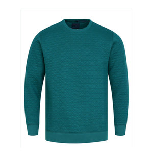 Sweat-shirt décontracté pour homme, coupe classique, en coton matelassé 100 % de qualité supérieure, col rond, design découpé, idéal pour l'hiver - Product Image 3