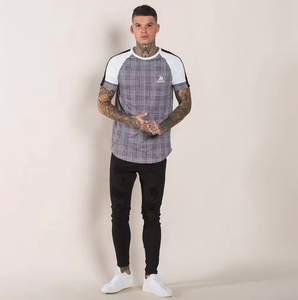 Personnalisé Polyester Spandex Manches Courtes Poids Léger Respirant Maille Muscle Musculation Hommes Gym Séchage Rapide Fit t-shirt - Product Image 2