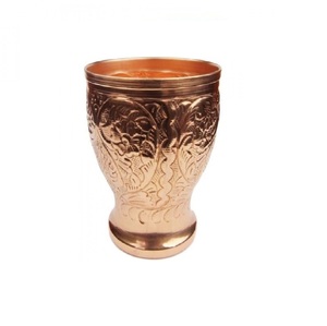 Prix de gros Verre en cuivre rustique fabriqué à la main Verre en cuivre de taille moyenne directement de l'usine Verre en cuivre très vendu - Product Image 6