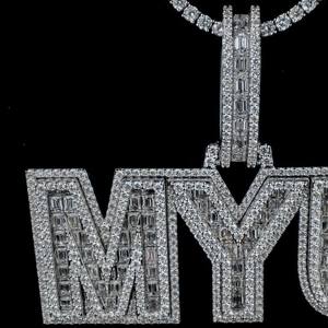 Best Quality Certified Moissanite Diamond Pendant Necklace for Anniversary Gift at Wholesale Prices from India - Product Image 2