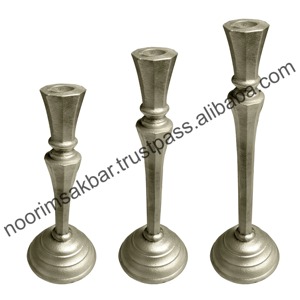 Juego de 3 Portavelas Cónicos de Metal Negro y Dorado, Decoración para el Hogar, Impresión Personalizada para Navidad, Novedad 2026 - Product Image 6