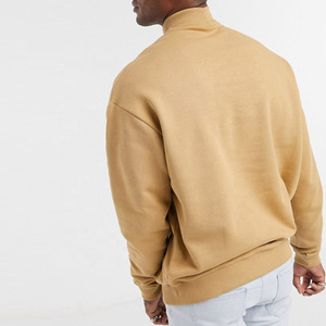 Sudadera de Cuello Alto Gruesa de 360g, Lisa, Extra Grande, con Bordado Personalizado, para Hombre, Invierno - Product Image 3