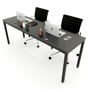 200x60cm Uconcept HBUC036 Computer <b>Desk</b> High Quality Rubberwood with Iron Legs Practical and Stylish Office Furniture - Product Image 1