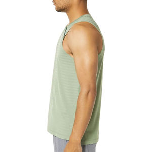 Camiseta Deportiva sin Mangas para Hombre, Cómoda, para Gimnasio, Deportes, Correr, Culturismo, Sin Costuras, de Spandex/Algodón, con Logotipo y Color Personalizados - Product Image 4