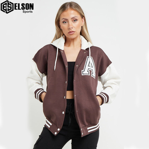 Blouson de sport fabriqué par Elson, blouson de baseball court avec logo personnalisé et broderie en chenille, bombardier universitaire pour hommes - Product Image 1