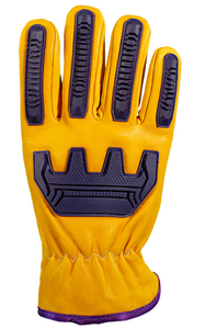 ถุงมือซันนี่ TPR Keystone Thumb Arc ป้องกันแรงกระแทก ป้องกันการบาด ทนน้ำ หนังวัวลายละเอียดสีเหลือง หนา 1.0-1.1 มม. - Product Image 3
