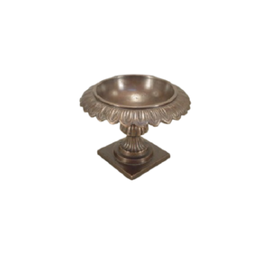 Maceta de urnas de jardín de Metal con acabado rústico con Pedestal para jardín al aire libre decorativo nuevo diseño maceta de plantas de Metal - Product Image 6