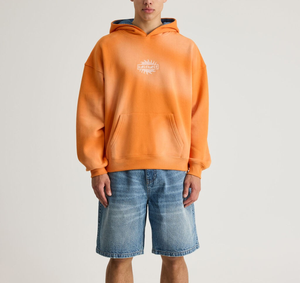 Sweat-shirt pour homme surdimensionné à épaules tombantes, lavage à l'acide, en coton/polyester mélangé de qualité supérieure 480 GSM, logo personnalisé, vente en gros directe d'usine - Product Image 2