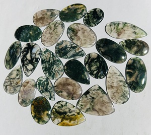 Cabujón de ágata musgo de alta calidad, surtido de piedras preciosas sueltas, forma increíble, tamaño personalizado para hacer joyas, piedra, - Product Image 1