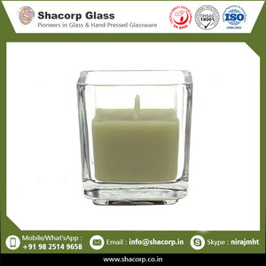 Venta caliente Votivo de vidrio cuadrado de calidad excepcional disponible a precio competitivo - Product Image 2