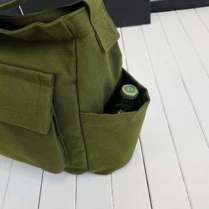 <span class=keywords><strong>Bolso</strong></span> <span class=keywords><strong>Bandolera</strong></span> de Lona Marrón Camello para Mujer, <span class=keywords><strong>Bolso</strong></span> de Hombro Grande con Múltiples Bolsillos, <span class=keywords><strong>Bolso</strong></span> de Viaje Informal, Impermeable, Unisex, para Uso Diario - Product Image 6