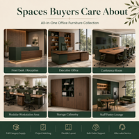 Solution de mobilier de bureau moderne, mobilier d'espace de travail personnalisé pour les entreprises, pour la réception, les salles de réunion, les postes de travail, les salons