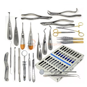 Gran oferta de elevadores, juego de instrumentos de fórceps, 75 Uds., elevadores dentales orales, juego de instrumentos de fórceps - Product Image 5