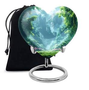 Decorative Heart Urn <b>for</b> Human <b>Ashes</b> Modern Keepsake Urn Funeral and Burial Keepsake Adult Urn <b>Ashes</b> <b>for</b> Male and Female - Product Image 3
