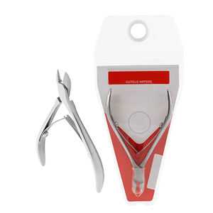 Pinces à cuticules à motif russe coupe-ongles d'orteil coupe-incarnés poignée unie en acier inoxydable manucure pince à cuticules pour la beauté - Product Image 1