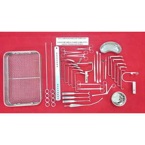 Juego de Instrumentos de Adenotomía ORL de Acero Inoxidable Profesional MayoMed, Juego de Instrumentos Quirúrgicos ORL - Product Image 1