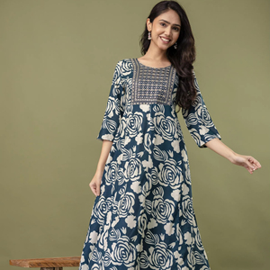 Kurtis Anarkali Reales de Fabricante Indio, Ropa Étnica al por Mayor, Diseños Tradicionales y Elegantes - Product Image 1
