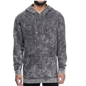 Sweat à capuche lavé à l'acide de qualité supérieure 2025 personnaliser sweat à capuche lavé à la pierre sweat vintage sweat à capuche lavé avec support OEM sérigraphié - Product Image 2