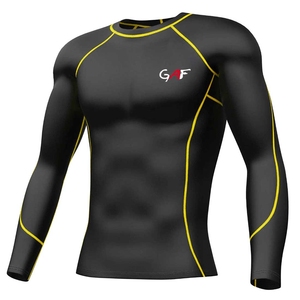 ชุดออกกำลังกายผู้ชายทรงเข้ารูปคุณภาพสูง GAF ชุด Rash Guard สำหรับ MMA และ BJJ  รับสกรีนโลโก้ตามสั่ง - Product Image 2