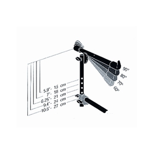 QUIK LOK - QLX/3 Support d'affichage de verrouillage réglable en alliage d'aluminium léger antidérapant à Base robuste pour clavier - Product Image 4