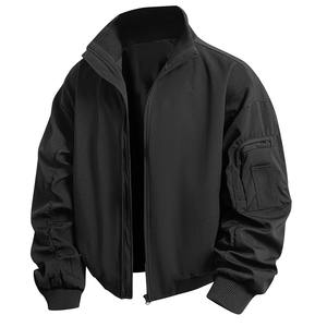 New Autumn Winter Men's Vintage Leather Workwear <b>Jacket</b> High Quality Comfortable Casual Fashionable Waterproof <b>Fleece</b> <b>Lined</b> - Product Image 5